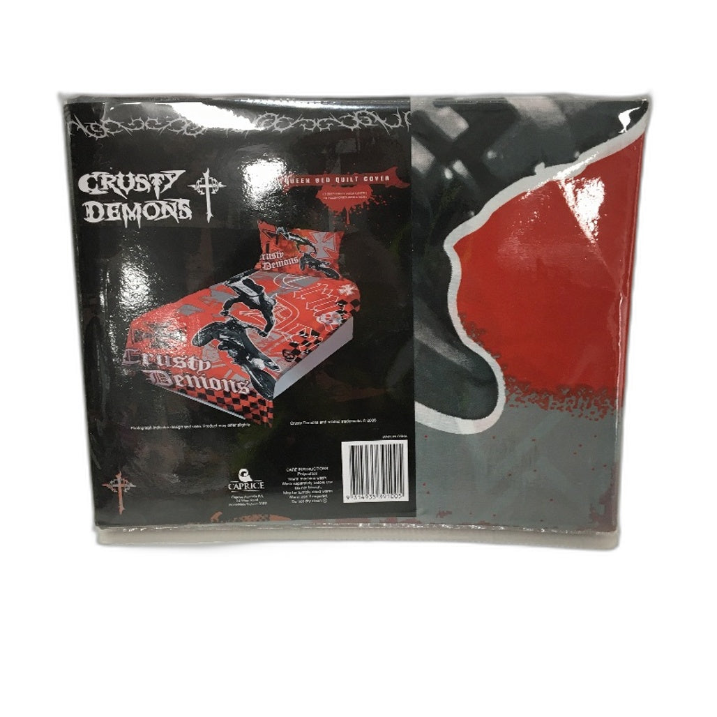 Caprice Crusty Demons Motorbike Quilt Cover Set with 2 Pillowcases QUEEN NEW