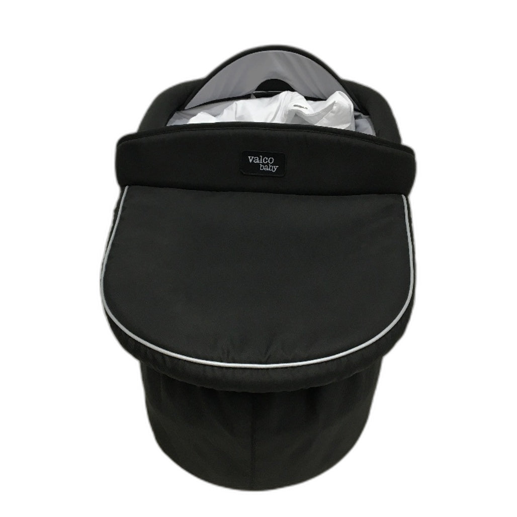 Valco Baby Q Bassinet for Rebel Q Series Pram in Midnight Black NEW