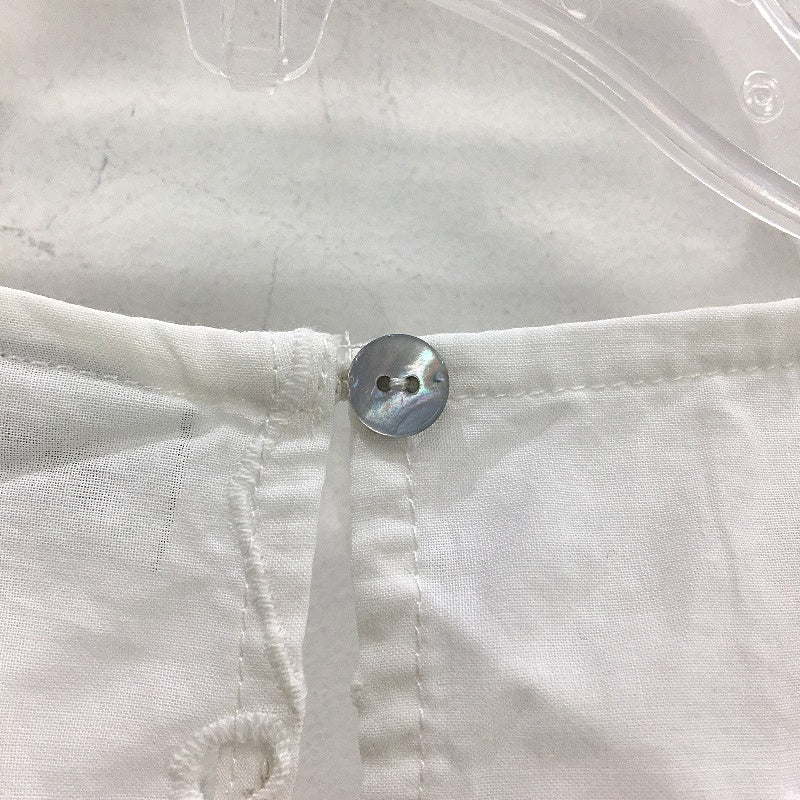 Jeanswest White 100% Cotton Short Sleeve Eyelet Embroidery Top Ladies Sz 10 NEW