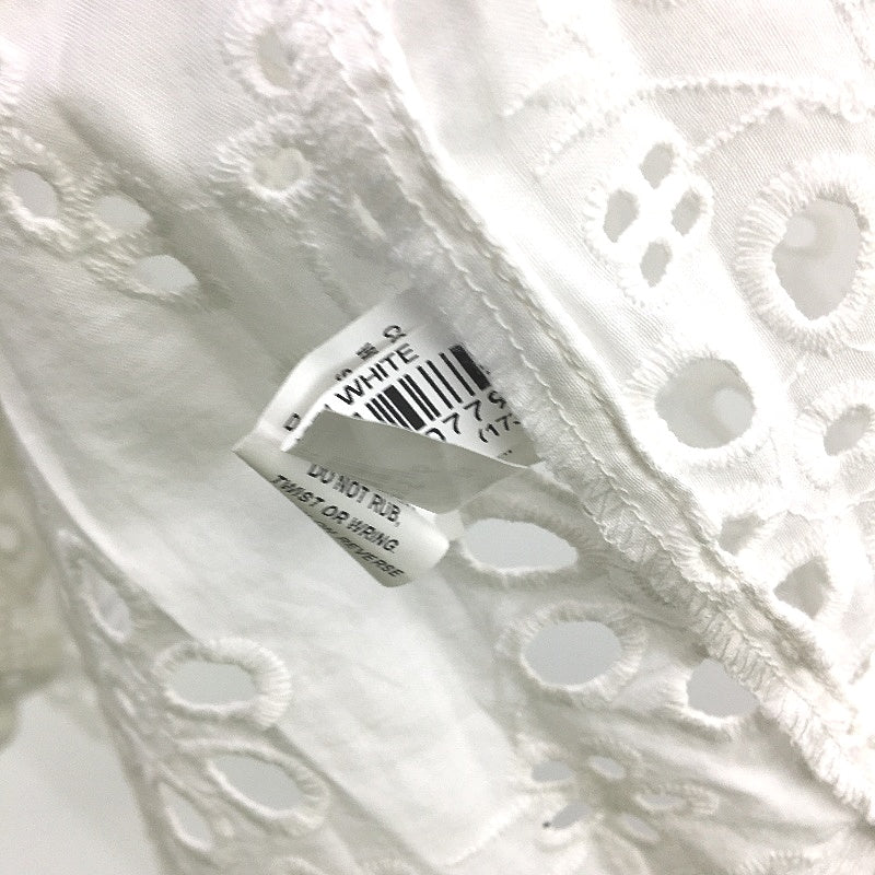 Jeanswest White 100% Cotton Short Sleeve Eyelet Embroidery Top Ladies Sz 10 NEW