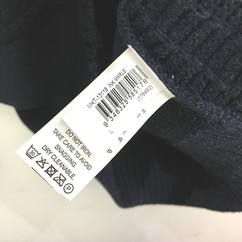 Jeanswest Ink Marle Blue Knitted Zip Up Cardigan Jumper Mens Size L NEW