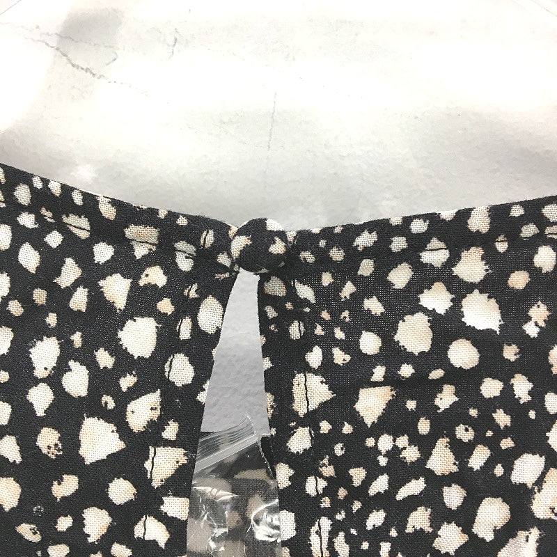 Jeanswest Black Abstract Spotted 3/4 Sleeve Blouse Top Ladies Size 10 NEW