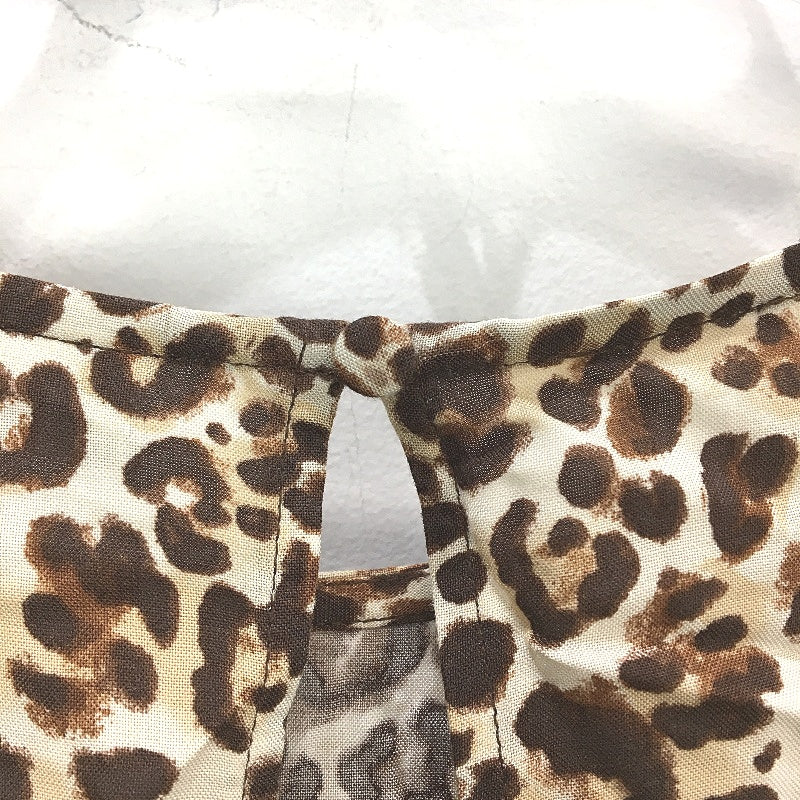 Jeanswest Viscose Leopard Print 3/4 Sleeve Blouse Top Ladies Size 10 NEW