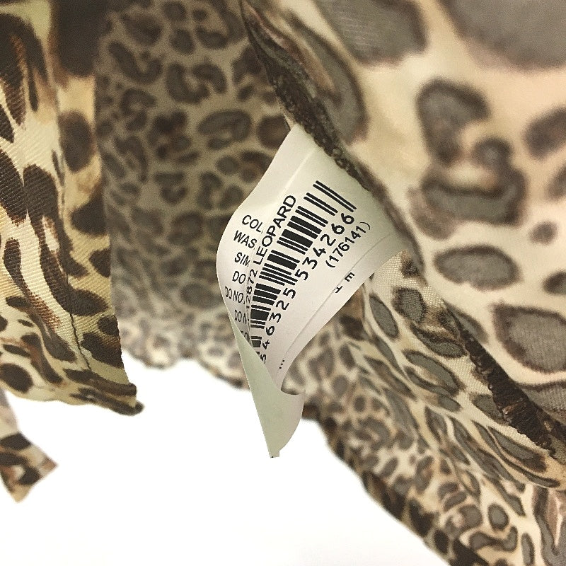 Jeanswest Viscose Leopard Print 3/4 Sleeve Blouse Top Ladies Size 10 NEW