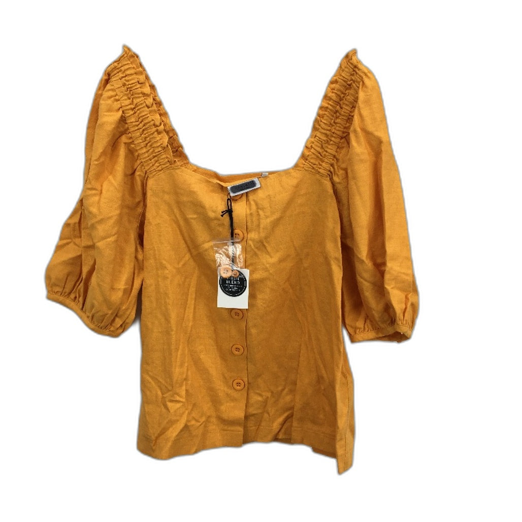 Jeanswest Butterscotch Candy Cropped Square Neck Top Ladies Size 10 NEW