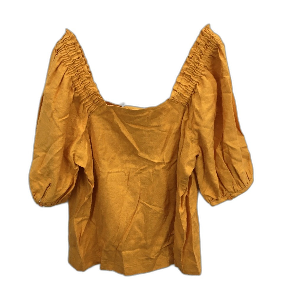 Jeanswest Butterscotch Candy Cropped Square Neck Top Ladies Size 10 NEW