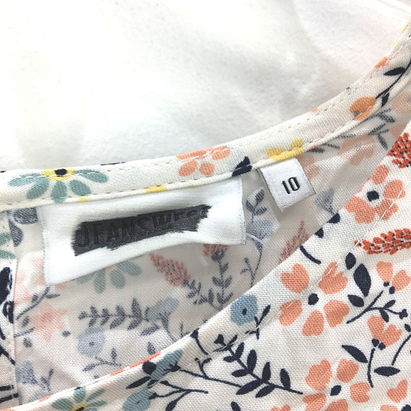 Jeanswest Multicoloured Printed Floral Short Sleeve Blouse Top Ladies Sze 10 NEW