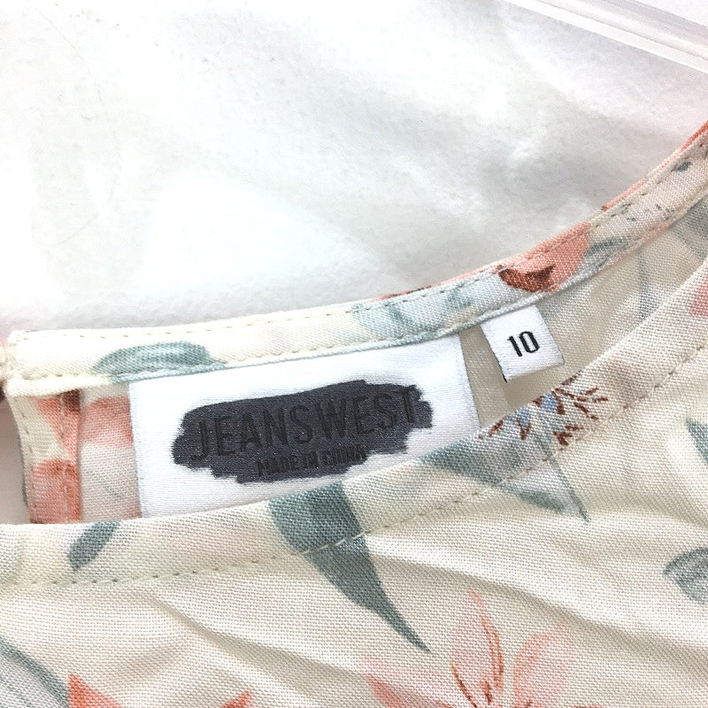 Jeanswest Multicoloured Garden Floral Mid Sleeve Blouse Top Ladies Sze 10 NEW