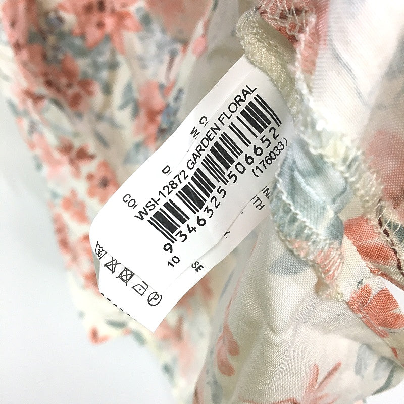 Jeanswest Multicoloured Garden Floral Mid Sleeve Blouse Top Ladies Sze 10 NEW