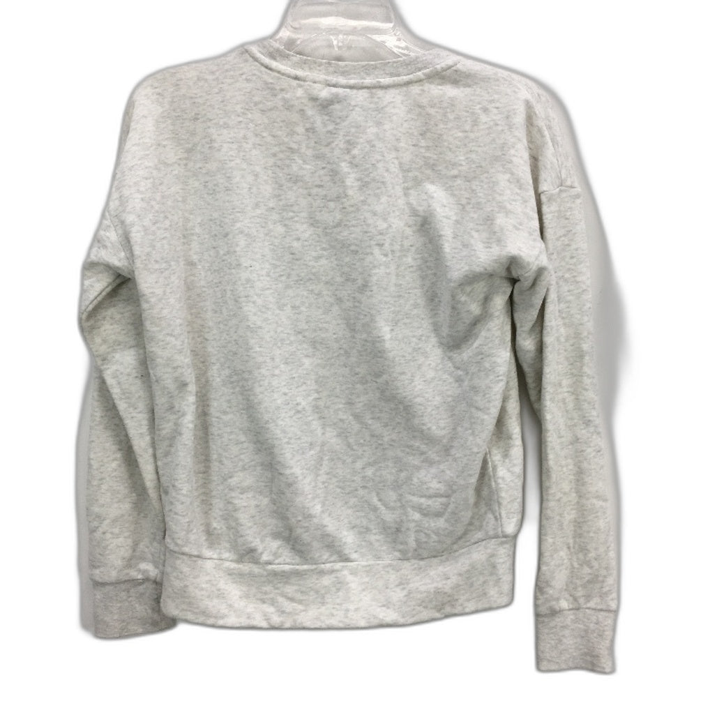 Adidas Athletics White Grey Classic Style Sweatshirt Jumper Ladies Size 8