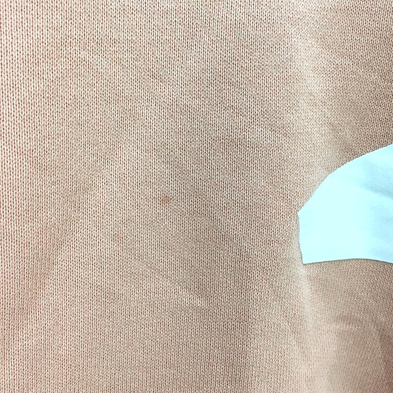 Adidas Peach Hooded Cotton Blendd Large Logo Sweat Jumper Ladies Size XS