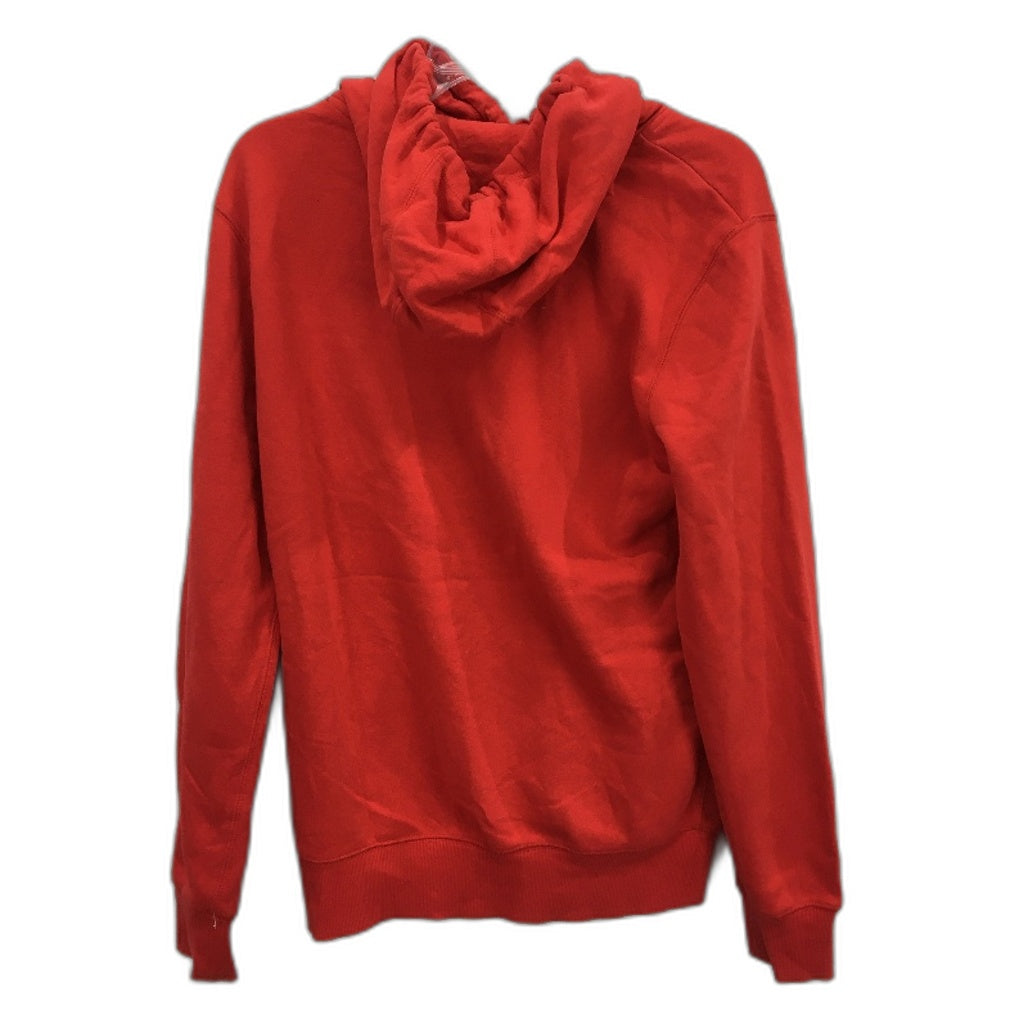 Champion Soft Red Long Sleeve Hooded Classic Style Jumper Unisex Size S