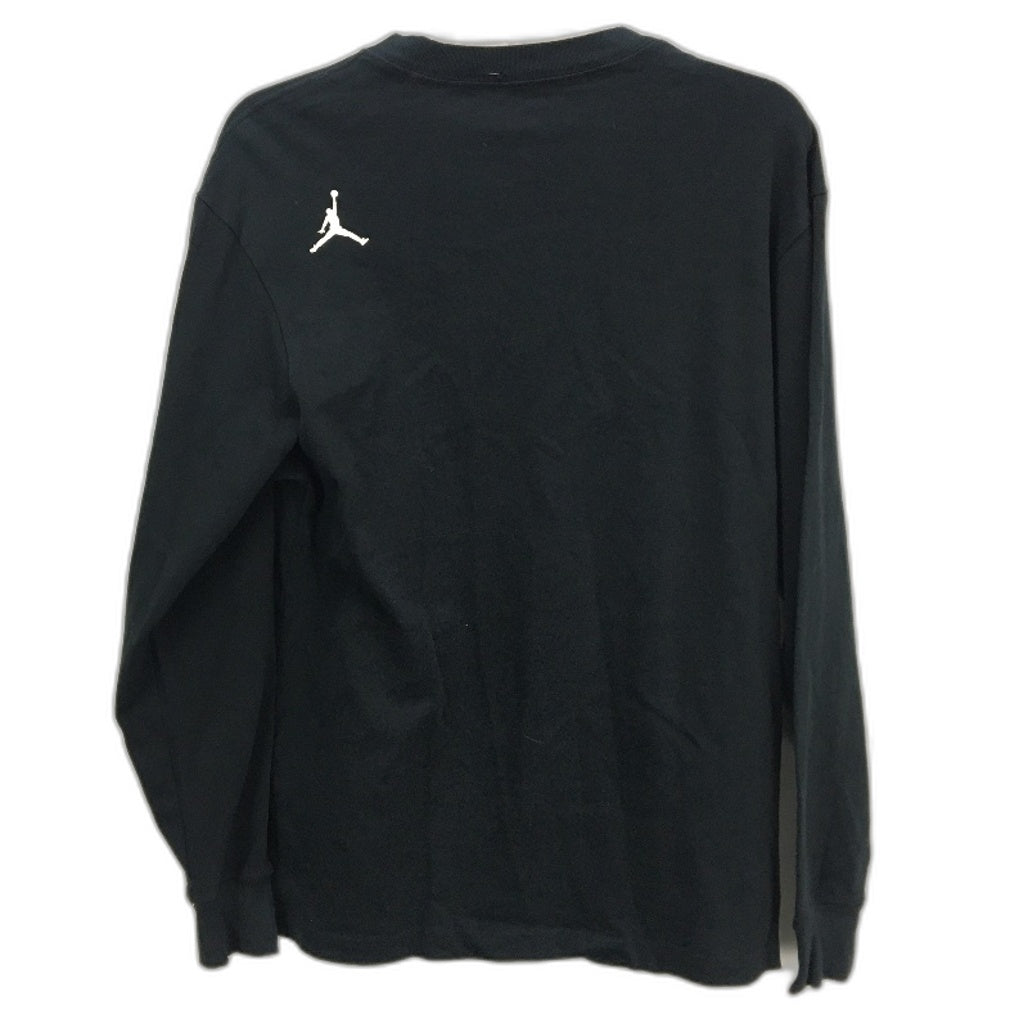 Nike NBA Air Jordan Black Bright Printed Long Sleeve T-Shirt Top Mens Size S