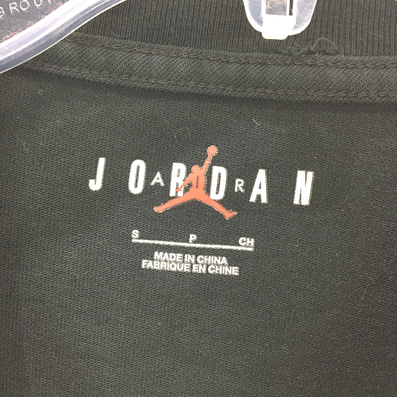 Nike NBA Air Jordan Black Bright Printed Long Sleeve T-Shirt Top Mens Size S