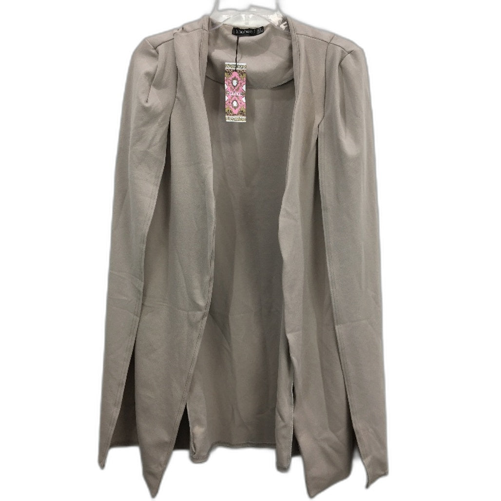 Boohoo Dove Olivia Longline Tailored Crepe Cape Jacket Ladies Size