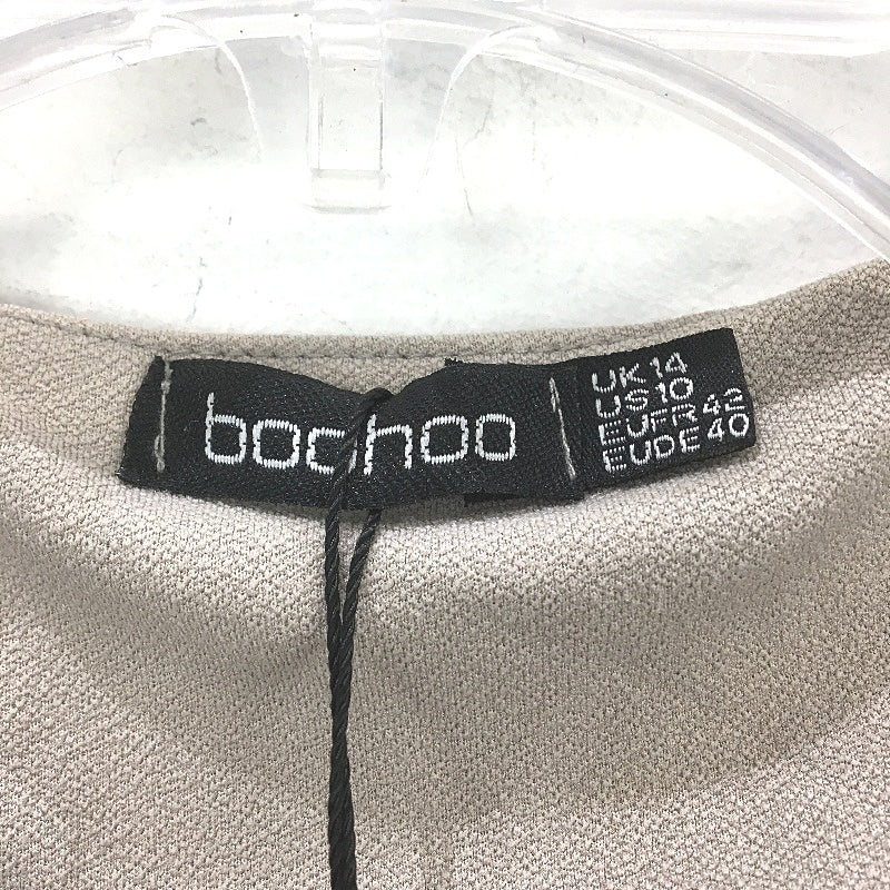 Boohoo Dove Olivia Longline Tailored Crepe Cape Jacket Ladies Size 14 NEW