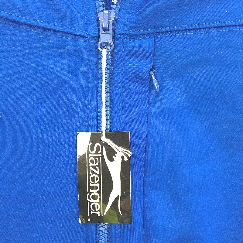 Slazenger Royal Blue Slim Fit Fleece Line Sports Zip Up Jumper Ladies Size L NEW