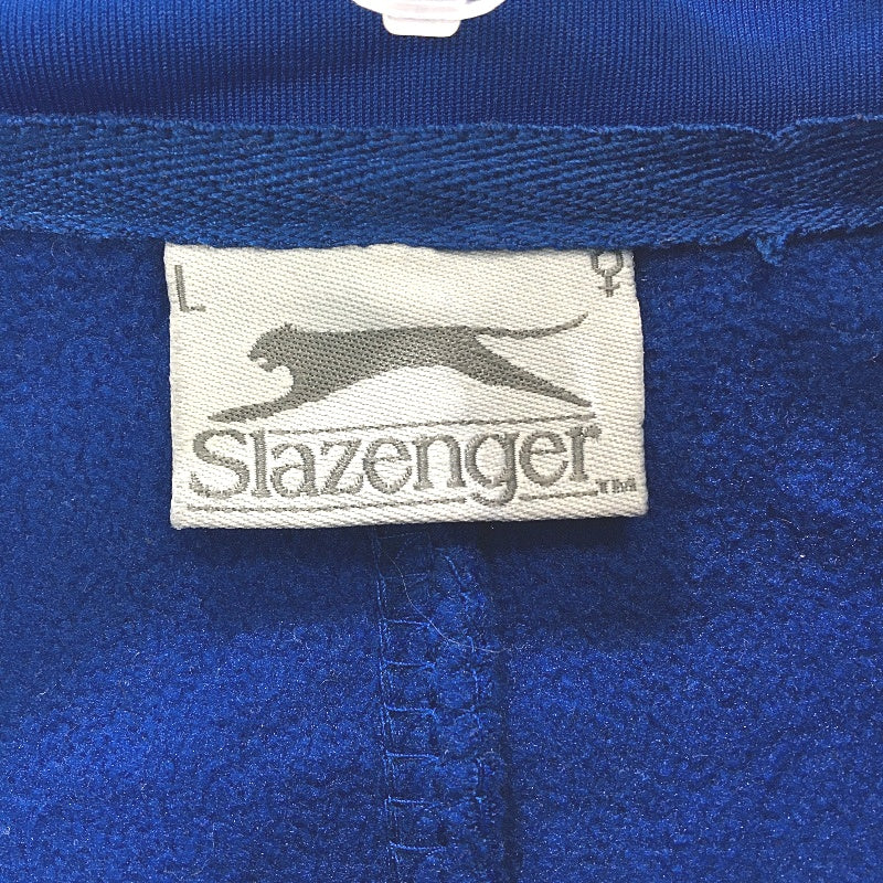 Slazenger Royal Blue Slim Fit Fleece Line Sports Zip Up Jumper Ladies Size L NEW