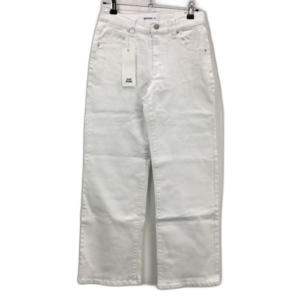 Just Jeans Porcelain White Relaxed Mid Rise Denim Jeans Ladies Size 12 NEW