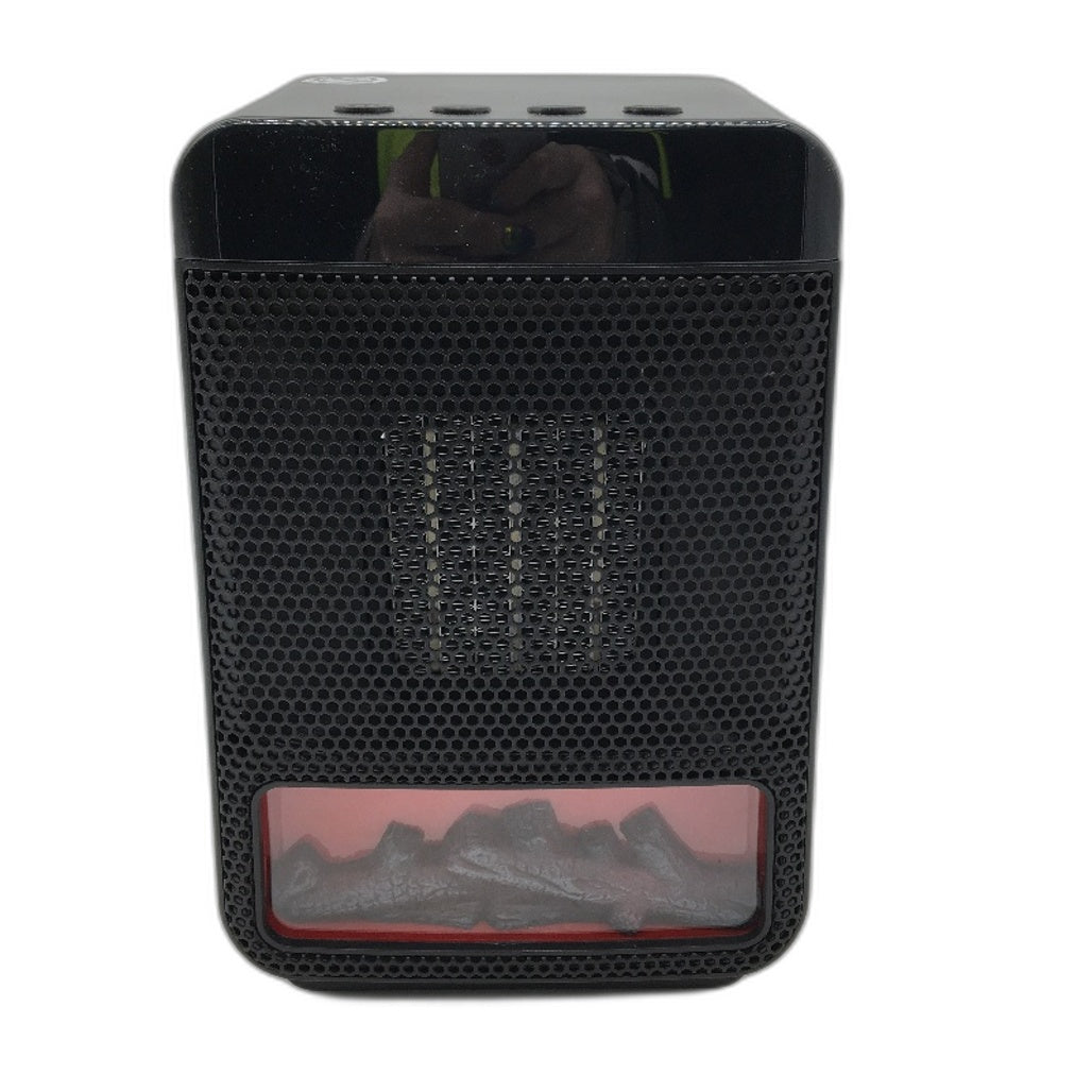 Portable Flame Fireplace Fan Heater With Dynamic Ambient Lighting Fast Heating