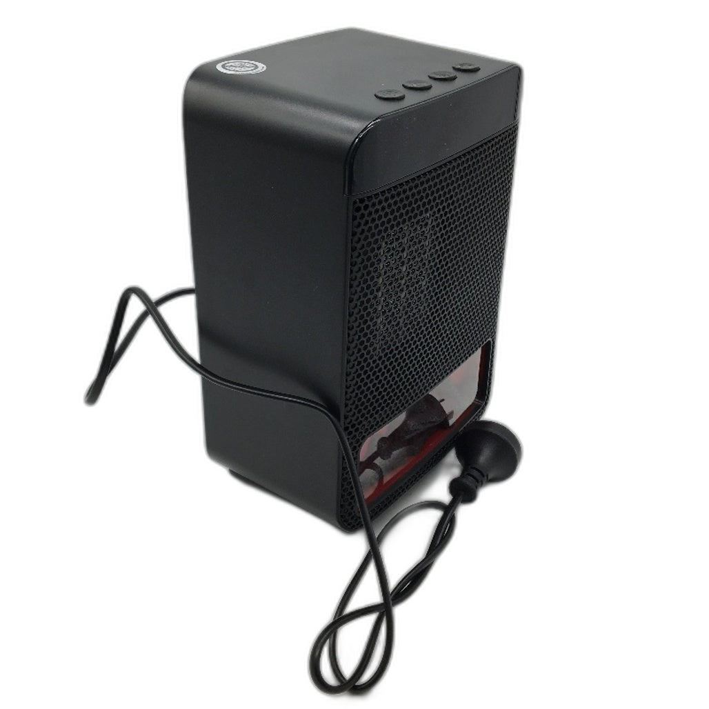 Portable Flame Fireplace Fan Heater With Dynamic Ambient Lighting Fast Heating