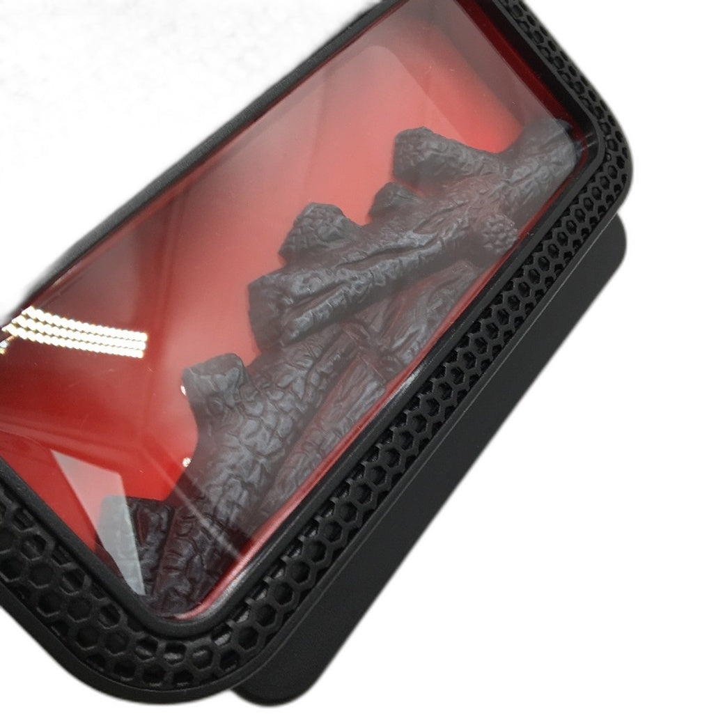 Portable Flame Fireplace Fan Heater With Dynamic Ambient Lighting Fast Heating