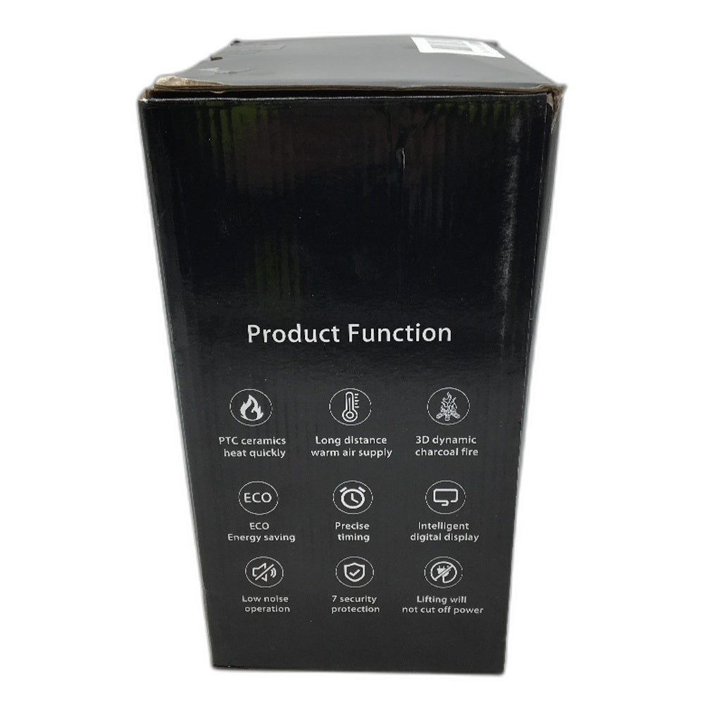 Portable Flame Fireplace Fan Heater With Dynamic Ambient Lighting Fast Heating