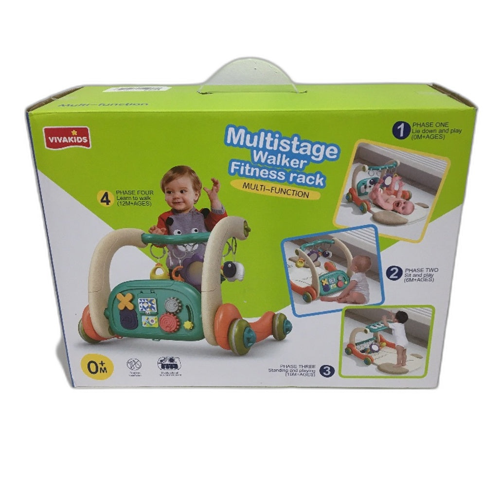 Vivakids Multistage 3 Phase Walker Fitness Rack Baby Gym Activity Mat Age 0M