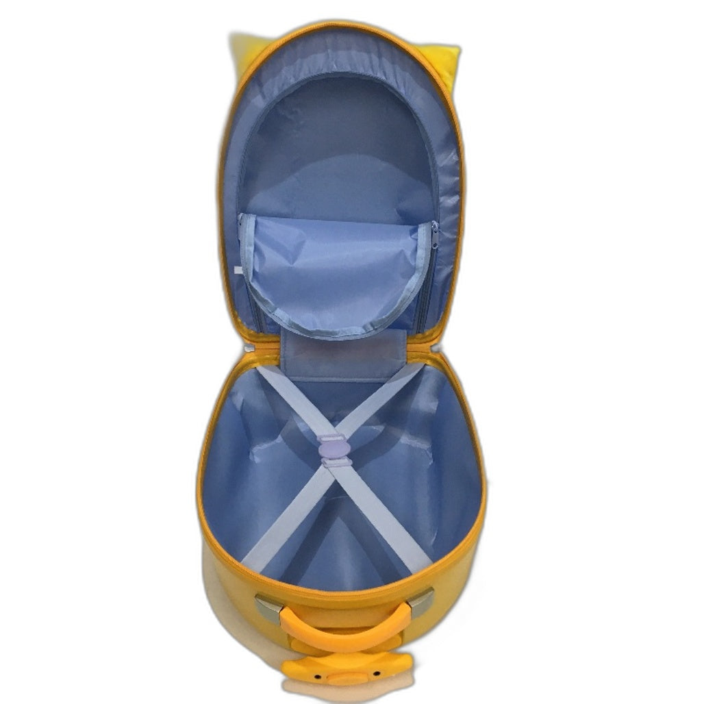 Costway 16 Inch Kids Carry On Luggage Hard Shell Suitcase Light Up Wheels NEW