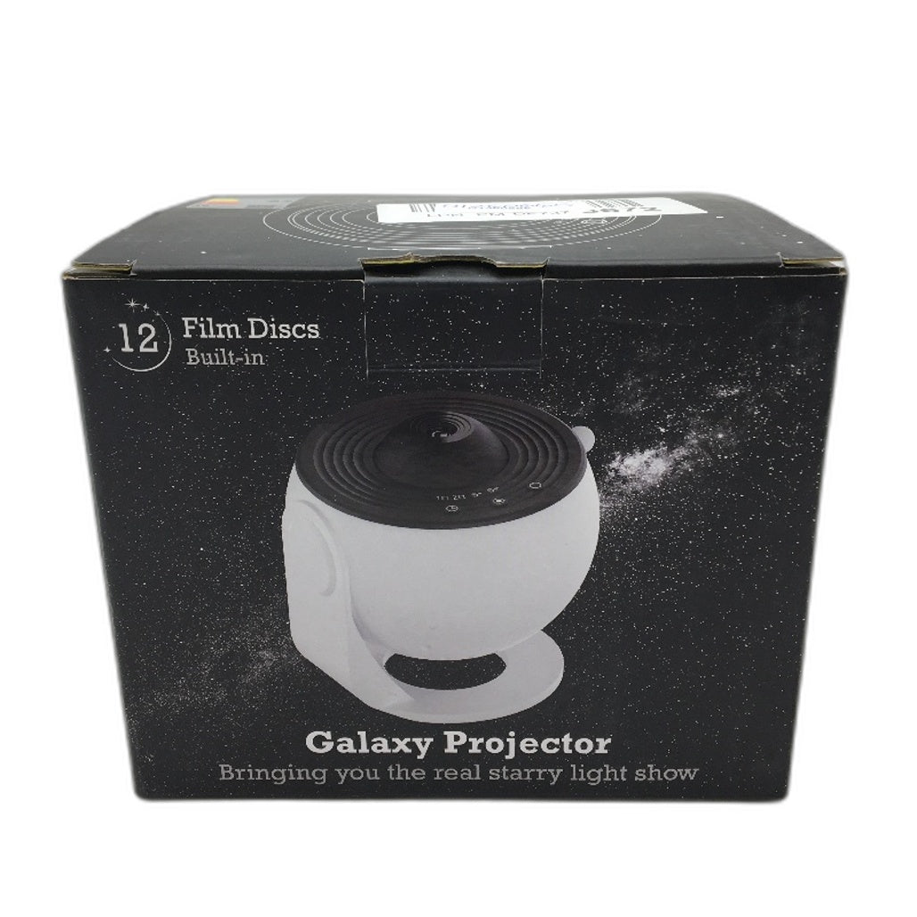 Galaxy Projector with 5W LED HD Projection & 12 Built-in Discs in Black NEW