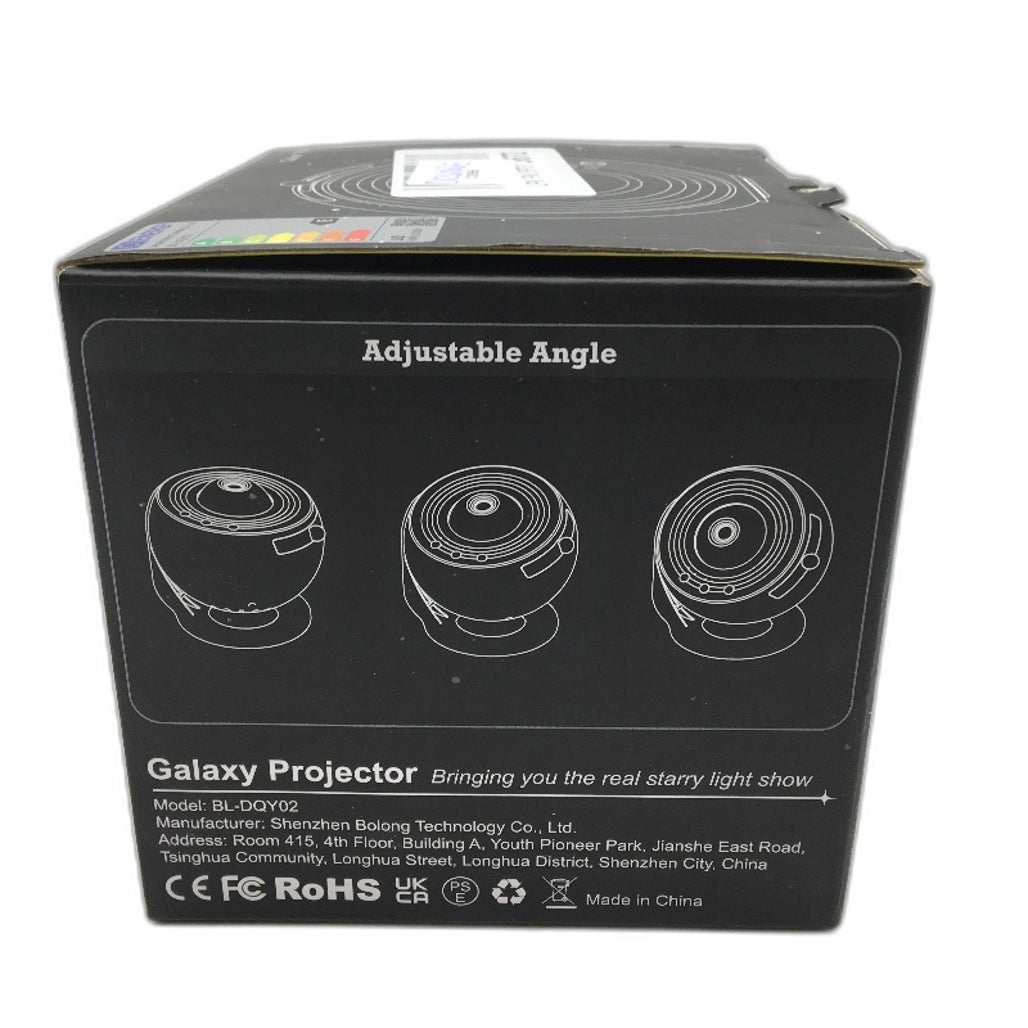 Galaxy Projector with 5W LED HD Projection & 12 Built-in Discs in Black NEW