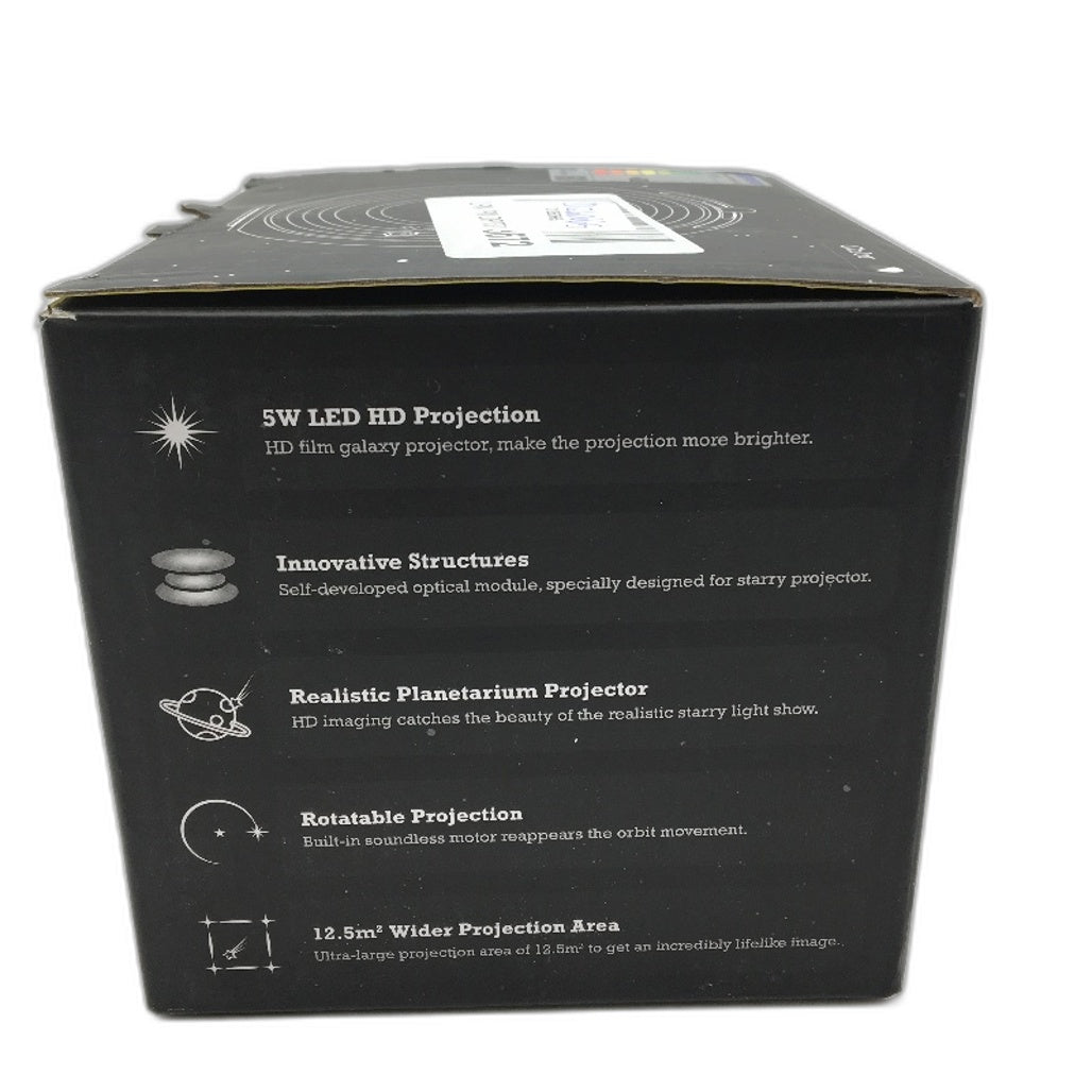 Galaxy Projector with 5W LED HD Projection & 12 Built-in Discs in Black NEW
