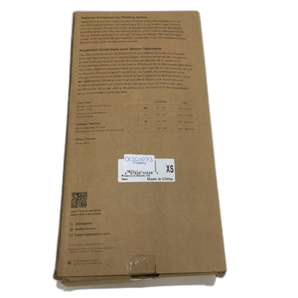 Bodyprox 3D Protective Padded Fast Movement Sport Shorts Mens Size XS NEW