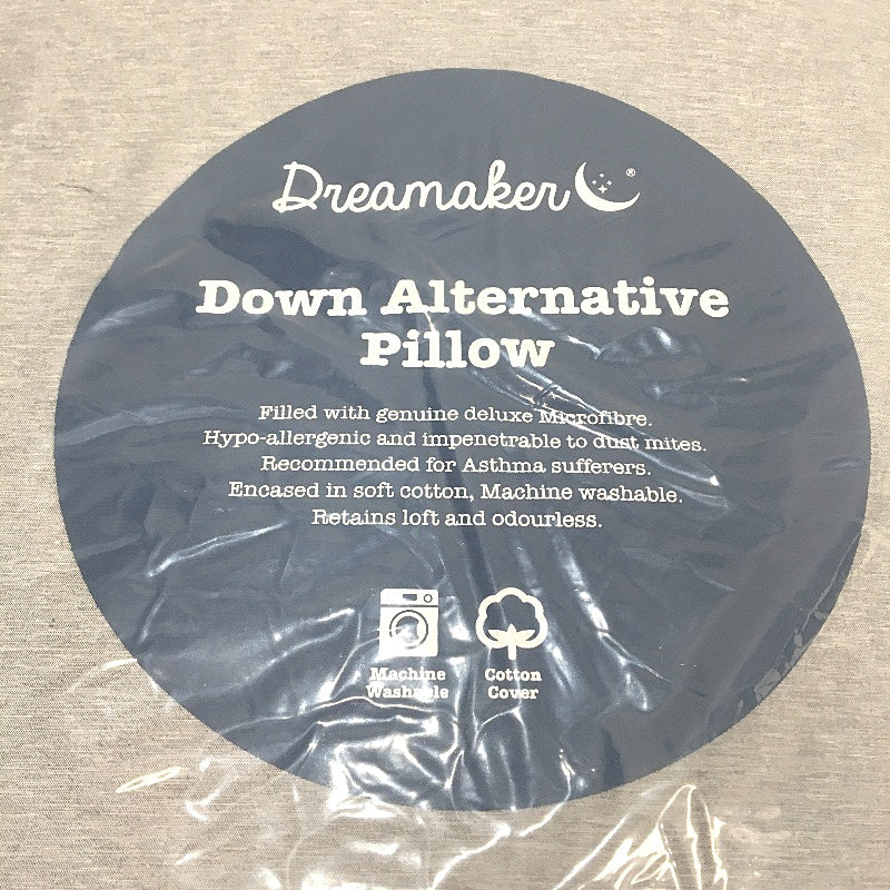 Dreamaker Down Alternative Deluxe Microfibre Machine Wash EURO Pillow 60cm NEW
