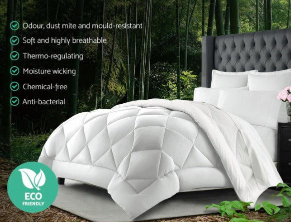 Giselle Bedding 700GSM Microfibre Bamboo Quilt Super King NEW