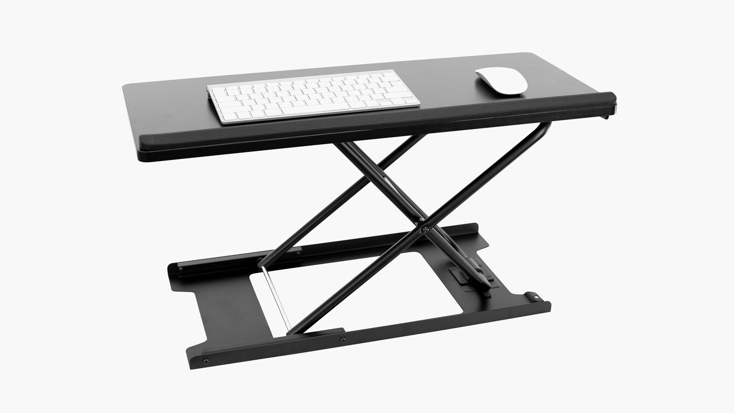 Mount It Height Adjustable Standing Keyboard Platform Black 60 x 30cm NEW