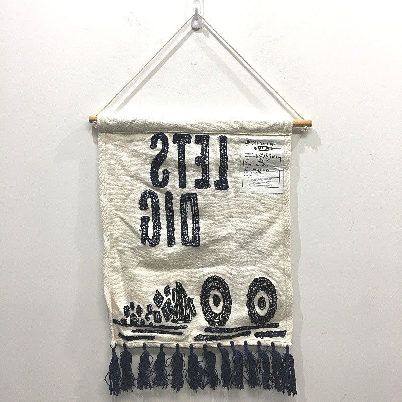 Target 2Pack 'Lets Dig' Embossed Cream Earthmoving Wall Hangings 40x60cm NEW