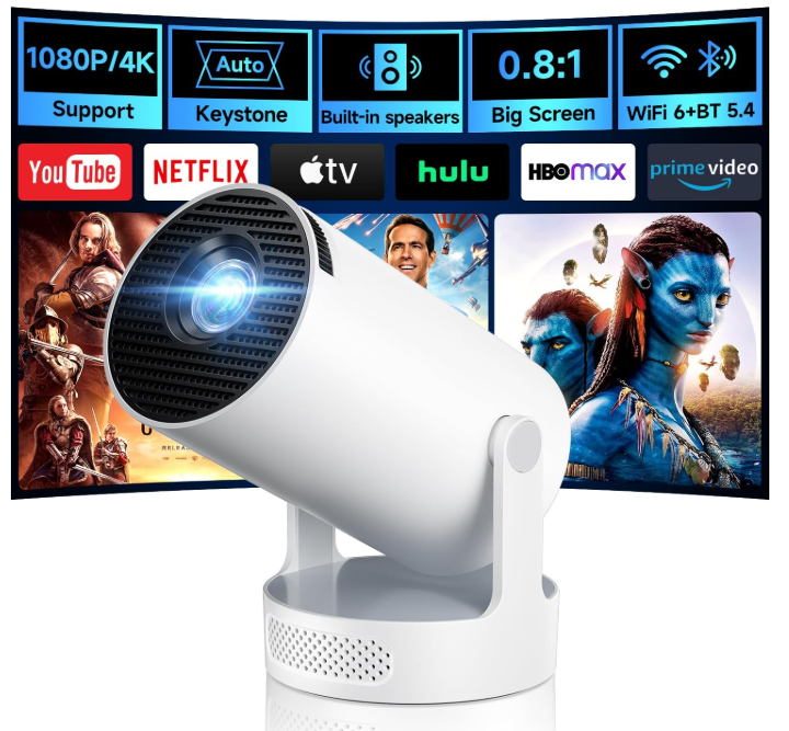 HY300 Ultra Home Theatre Multimedia Projector LED Source Automatic Correction