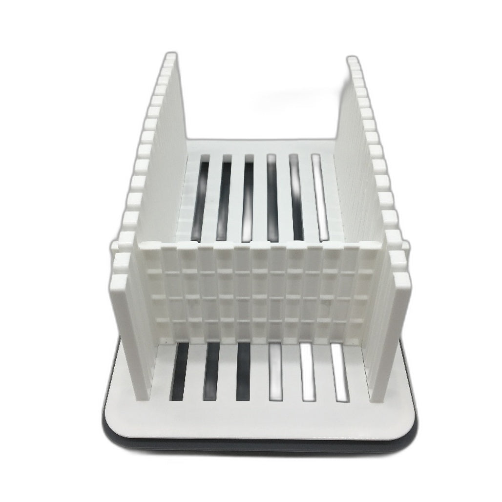 Compact Kitchen Bread Slicer With Crumb Catcher Tray Easy Uniform Slicing NEW
