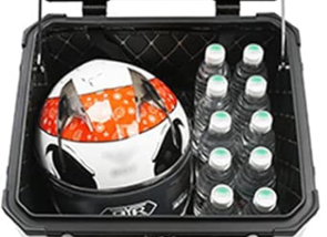 Iproods 55L Motorcycle Aluminium Alloy Black Tailbox Top Case NEW