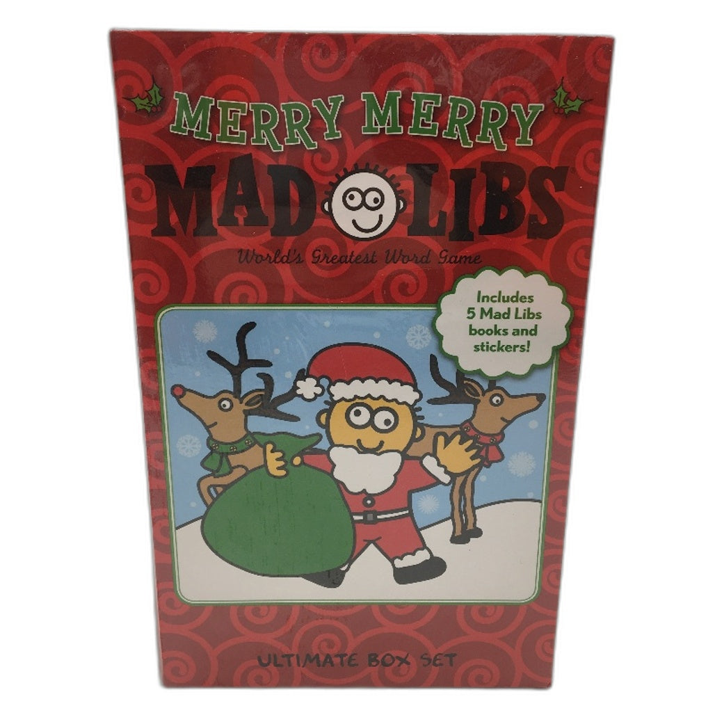 Merry Merry Mad Libs Includes over 100 Stories & Stickers Ultimate Box Set NEW