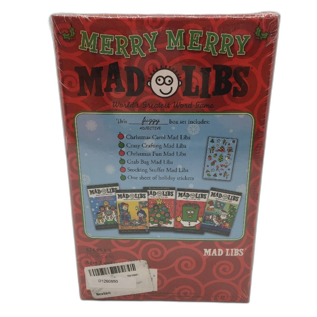 Merry Merry Mad Libs Includes over 100 Stories & Stickers Ultimate Box Set NEW