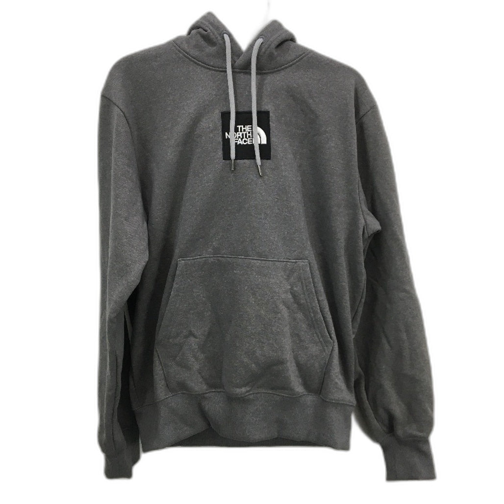 The North Face Grey Cotton Blend Front Pocket Hooded Jumper Mens Size S NEW