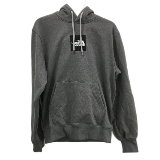 The North Face Grey Cotton Blend Front Pocket Hooded Jumper Mens Size S NEW