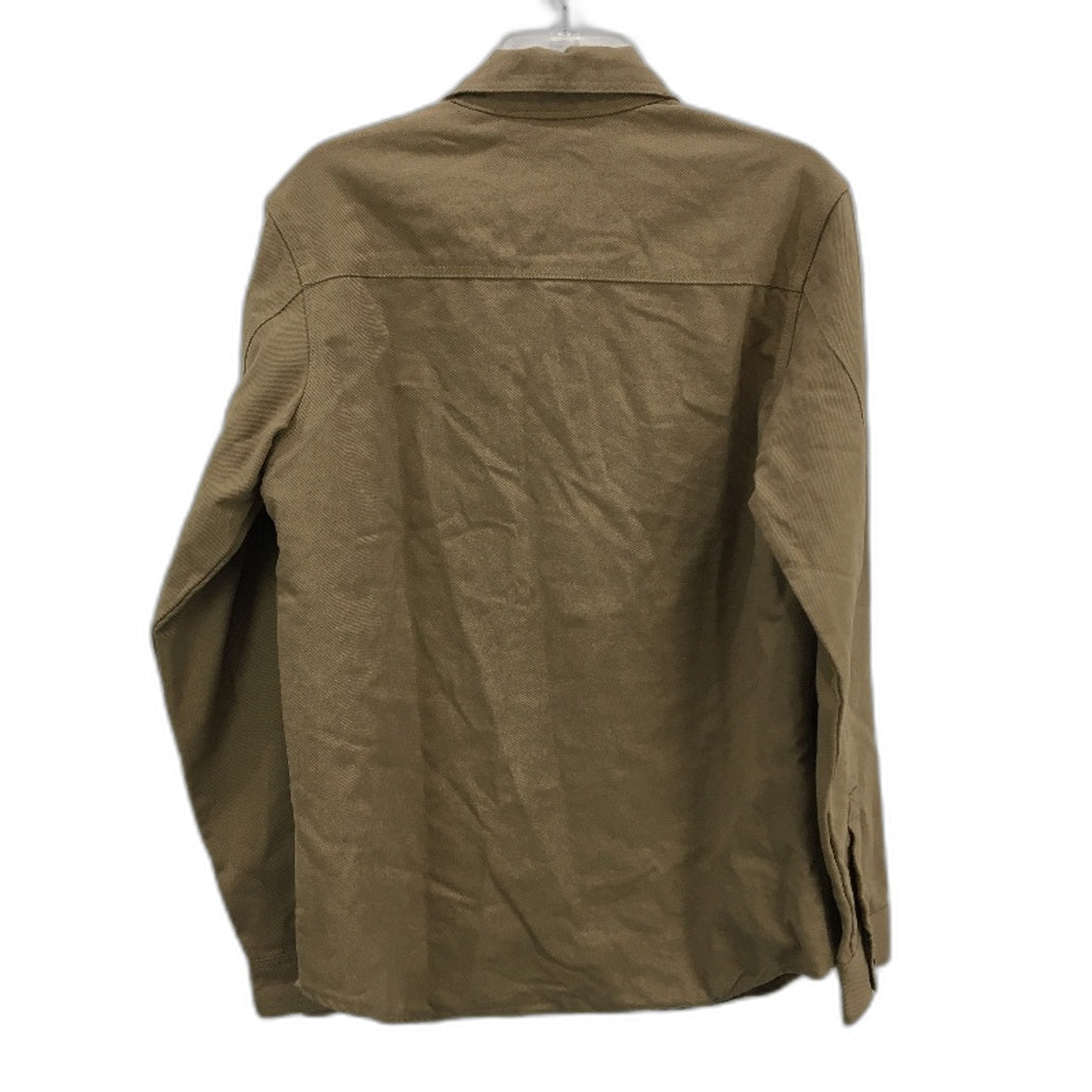 Misfit Mad Minds Brown Flannel Lined Canvas Style Jacket Mens Size S NEW