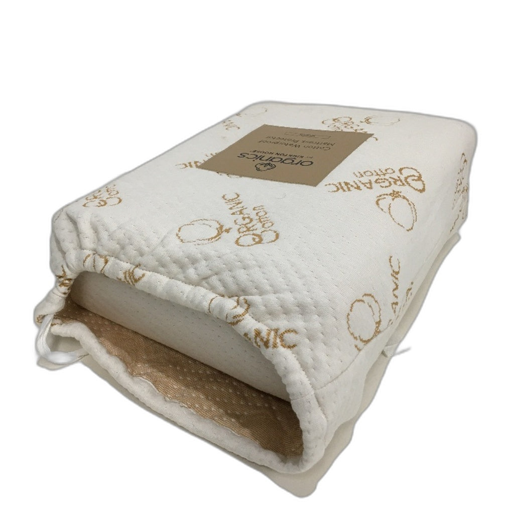Kirkton House Organics Cotton Waterproof Mattress Protector QUEEN Bed NEW