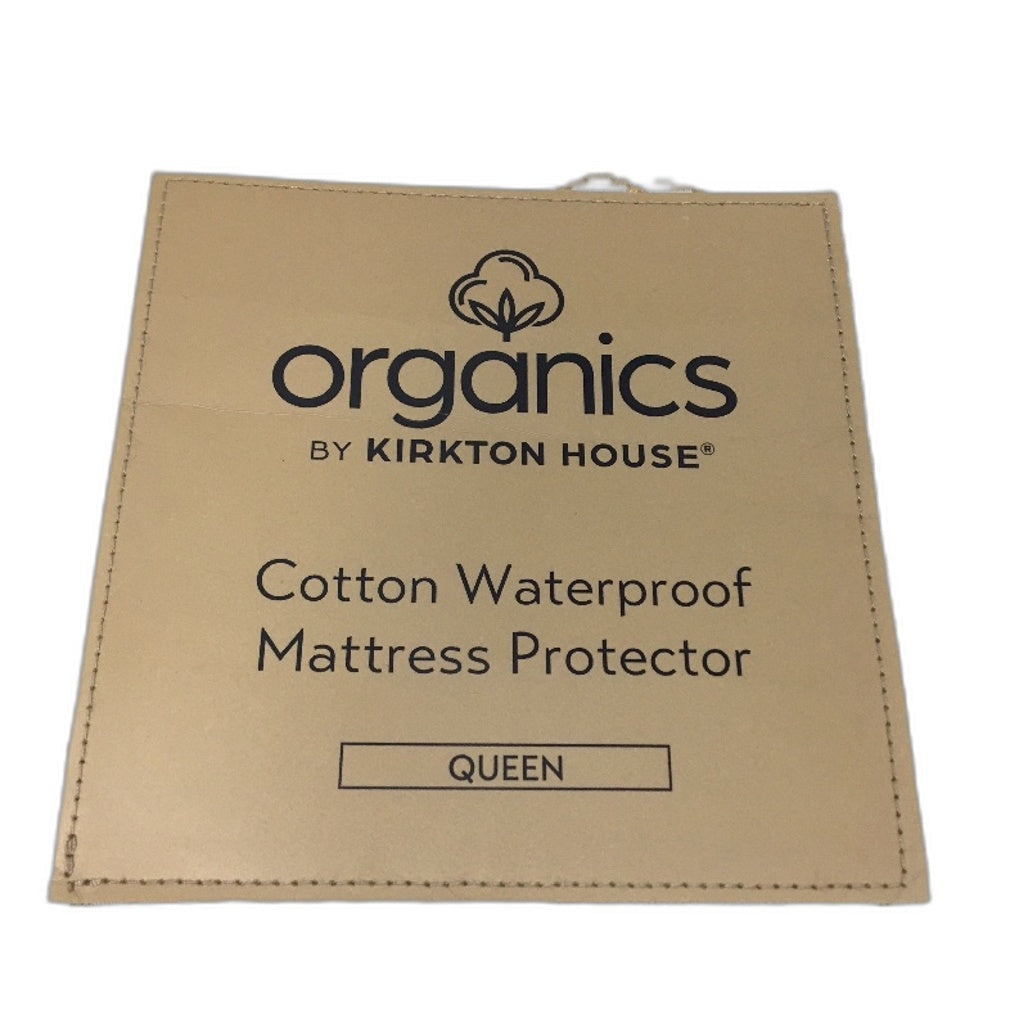 Kirkton House Organics Cotton Waterproof Mattress Protector QUEEN Bed NEW