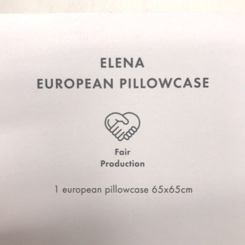 Habitat Elena Palm Tree Textured Natural Cream European Pillowcase 60cm NEW