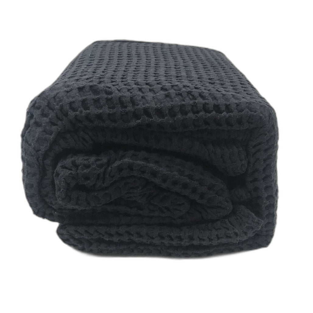 Target Home Navy Blue Cotton Waffle Quilt Cover Set Inc 2 Pillowcases QUEEN NEW