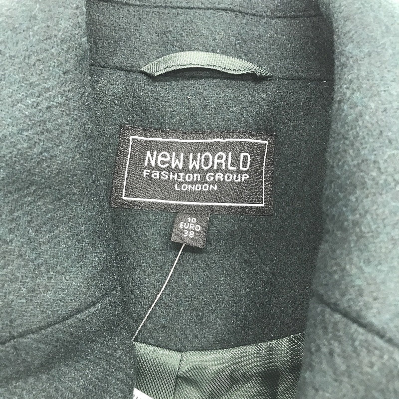 New World Myer Sample Wool Blend Green Double Breasted Jacket Ladies Size 10 NEW